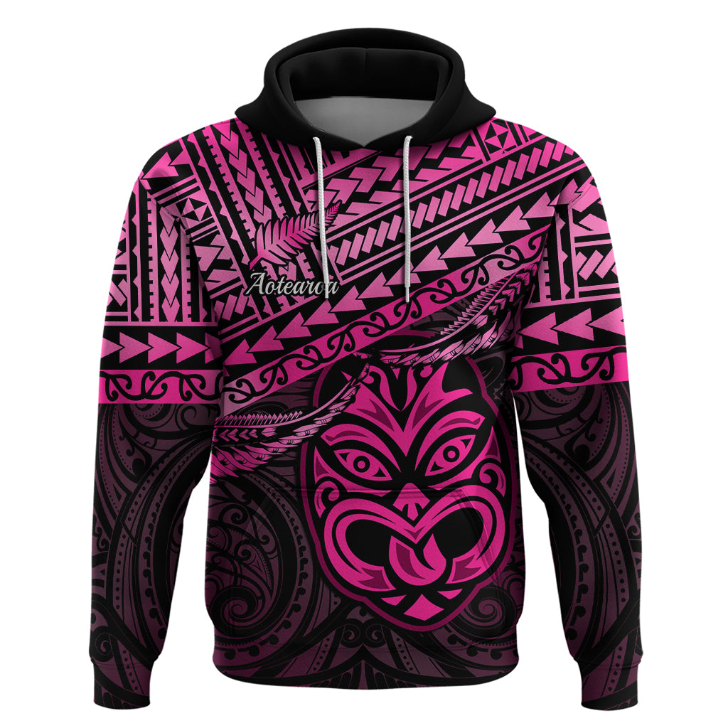 Personalised Matariki New Zealand Hoodie Maori New Year Tiki Pink Version - Vibe Hoodie Shop