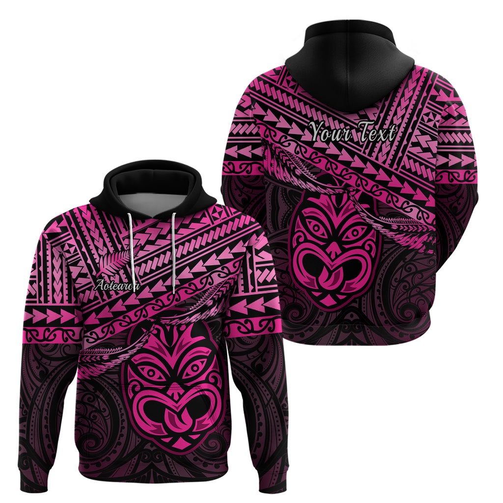 Personalised Matariki New Zealand Hoodie Maori New Year Tiki Pink Version - Vibe Hoodie Shop
