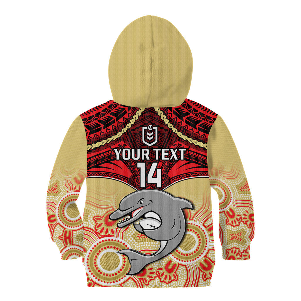 personalised-dolphins-rugby-kid-hoodie-aboriginal-mix-polynesian-pattern