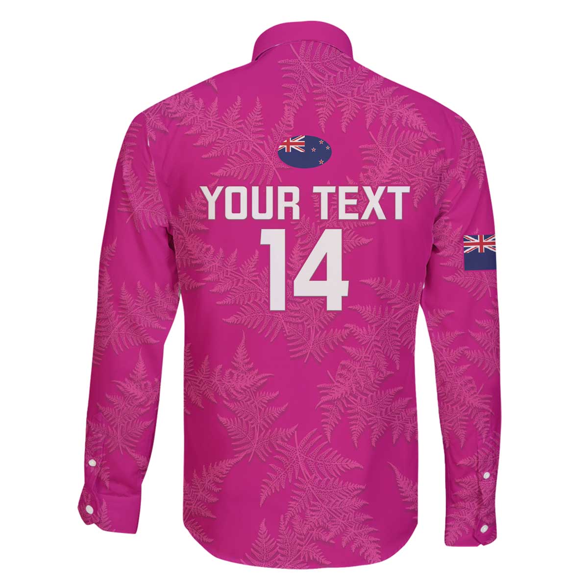 Custom New Zealand Silver Fern Rugby Family Matching Puletasi and Hawaiian Shirt Go Aotearoa - Pink Version