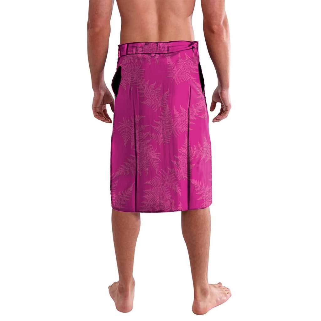 Custom New Zealand Silver Fern Rugby Lavalava Go Aotearoa - Pink Version