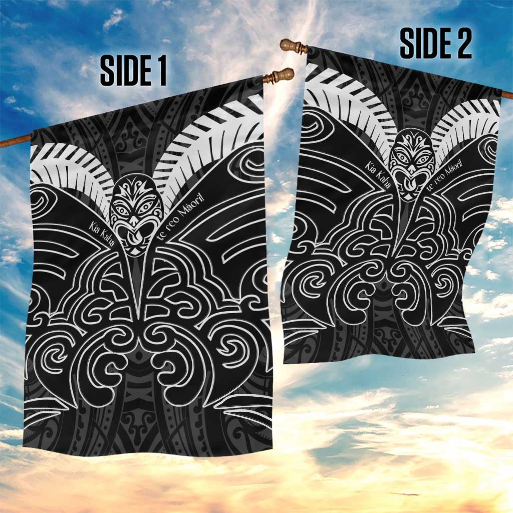 Kia Kaha Te Reo Maori Garden Flag Aotearoa Hei Tiki With Hongi - Vibe Hoodie Shop