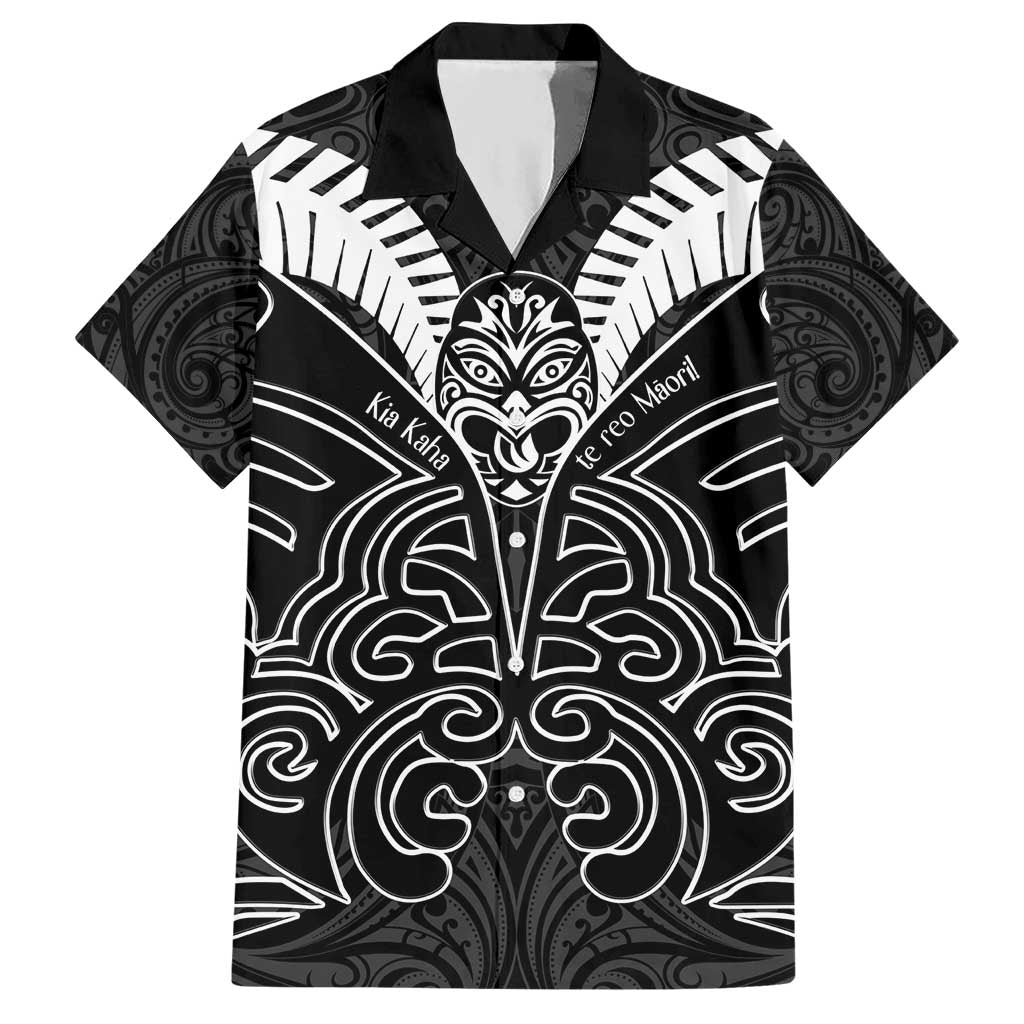 Kia Kaha Te Reo Maori Hawaiian Shirt Aotearoa Hei Tiki With Hongi - Vibe Hoodie Shop