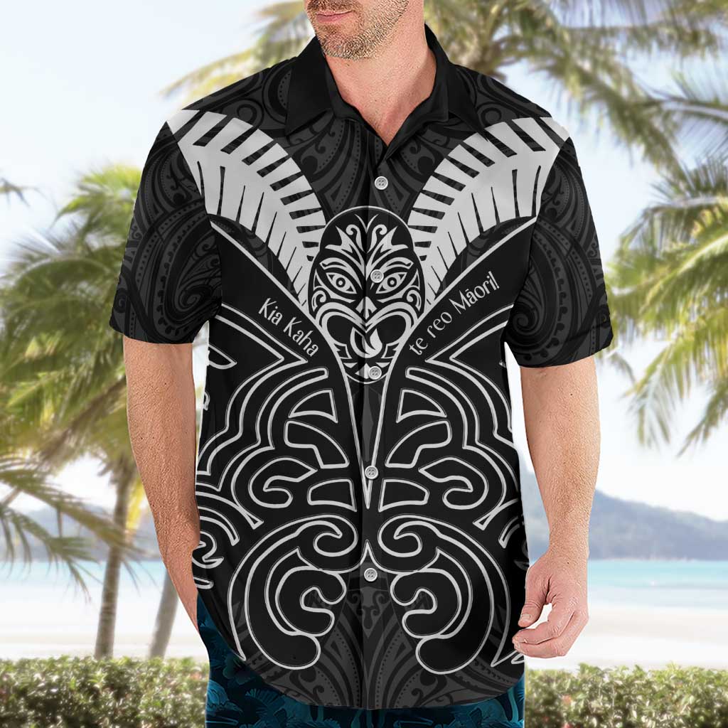 Kia Kaha Te Reo Maori Hawaiian Shirt Aotearoa Hei Tiki With Hongi - Vibe Hoodie Shop