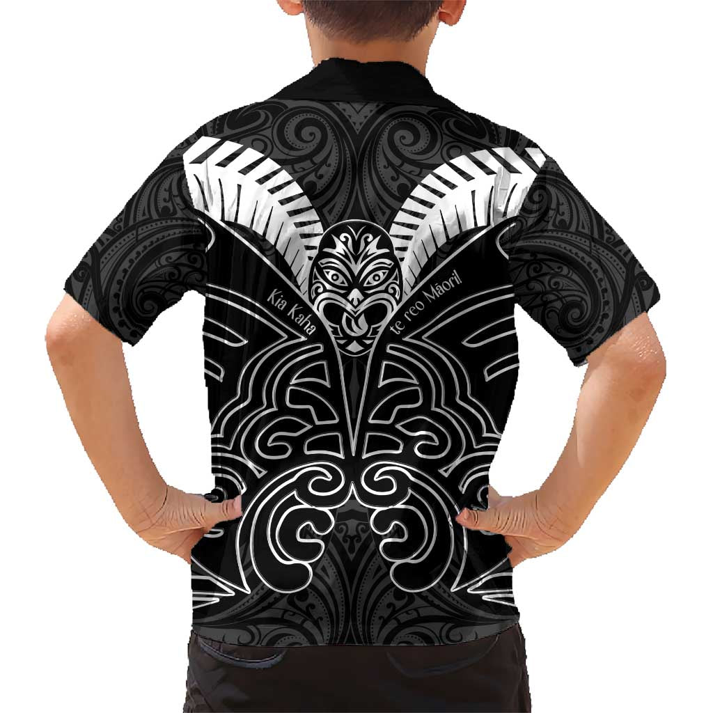 Kia Kaha Te Reo Maori Hawaiian Shirt Aotearoa Hei Tiki With Hongi - Vibe Hoodie Shop