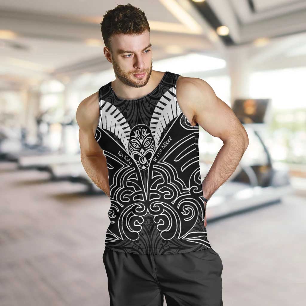 Kia Kaha Te Reo Maori Men Tank Top Aotearoa Hei Tiki With Hongi - Vibe Hoodie Shop
