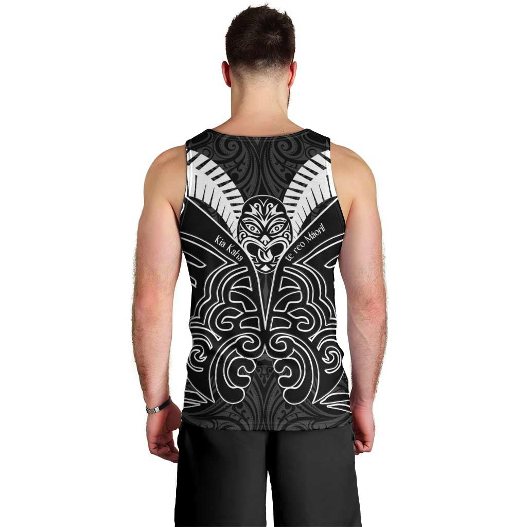 Kia Kaha Te Reo Maori Men Tank Top Aotearoa Hei Tiki With Hongi - Vibe Hoodie Shop