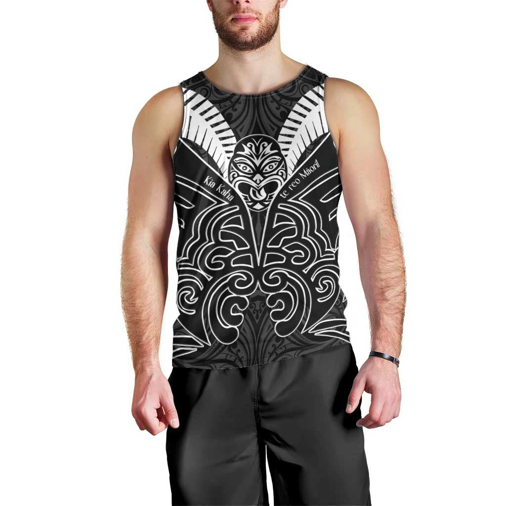 Kia Kaha Te Reo Maori Men Tank Top Aotearoa Hei Tiki With Hongi - Vibe Hoodie Shop