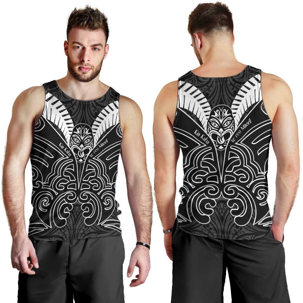 Kia Kaha Te Reo Maori Men Tank Top Aotearoa Hei Tiki With Hongi - Vibe Hoodie Shop