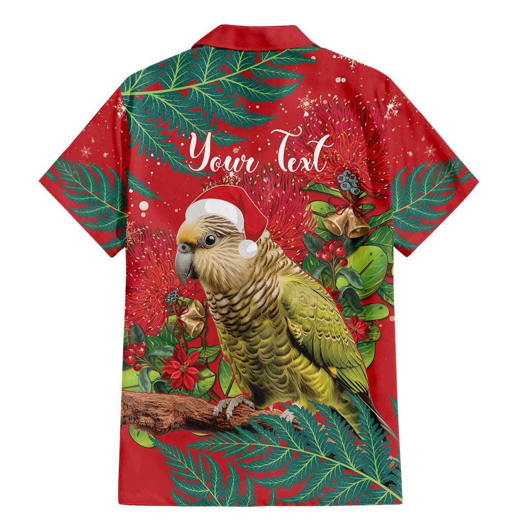 Personalised New Zealand Kakapo Christmas Family Matching Mermaid Dress and Hawaiian Shirt Meri Kirihimete Silver Fern Mix Pohutukawa