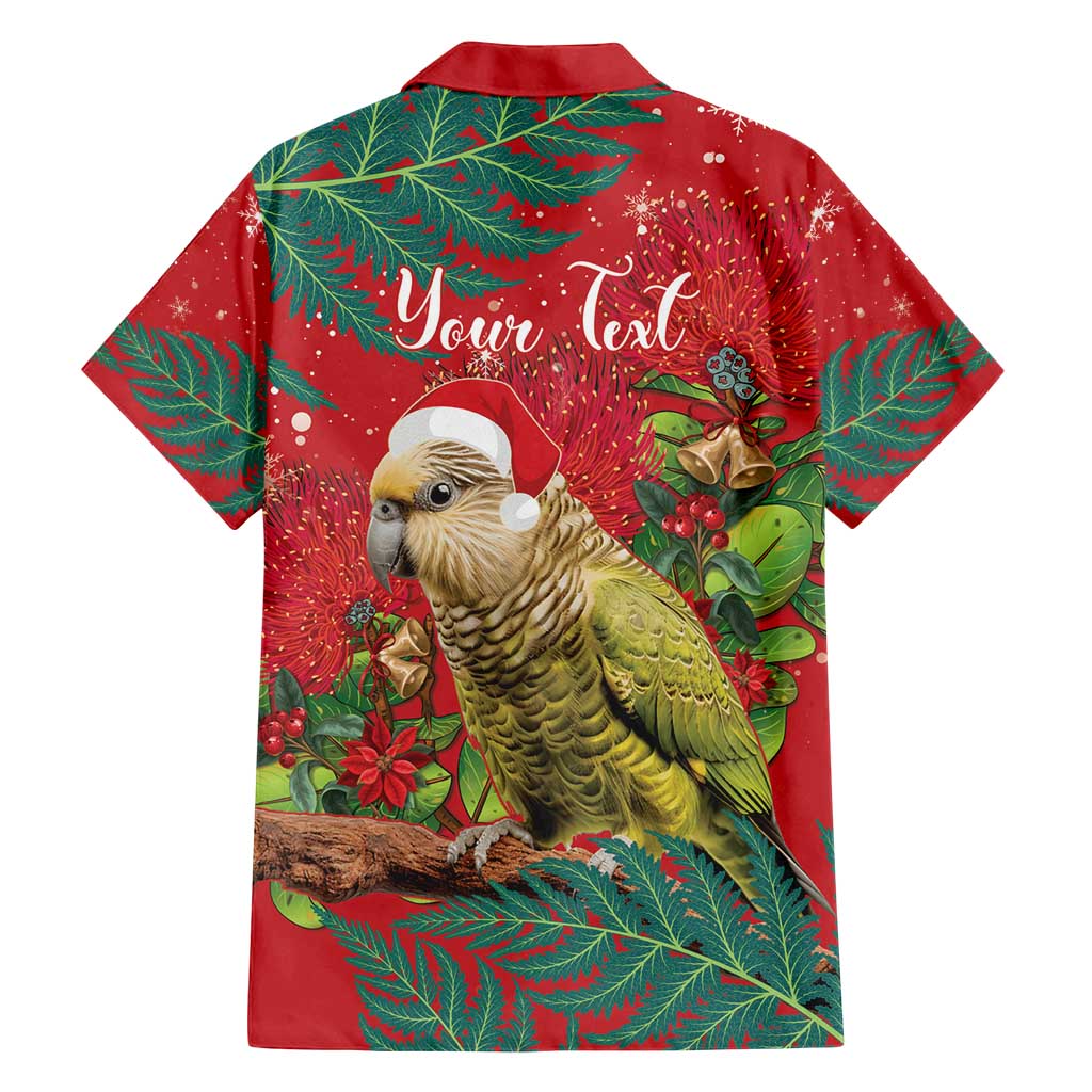 Personalised New Zealand Kakapo Christmas Family Matching Summer Maxi Dress and Hawaiian Shirt Meri Kirihimete Silver Fern Mix Pohutukawa