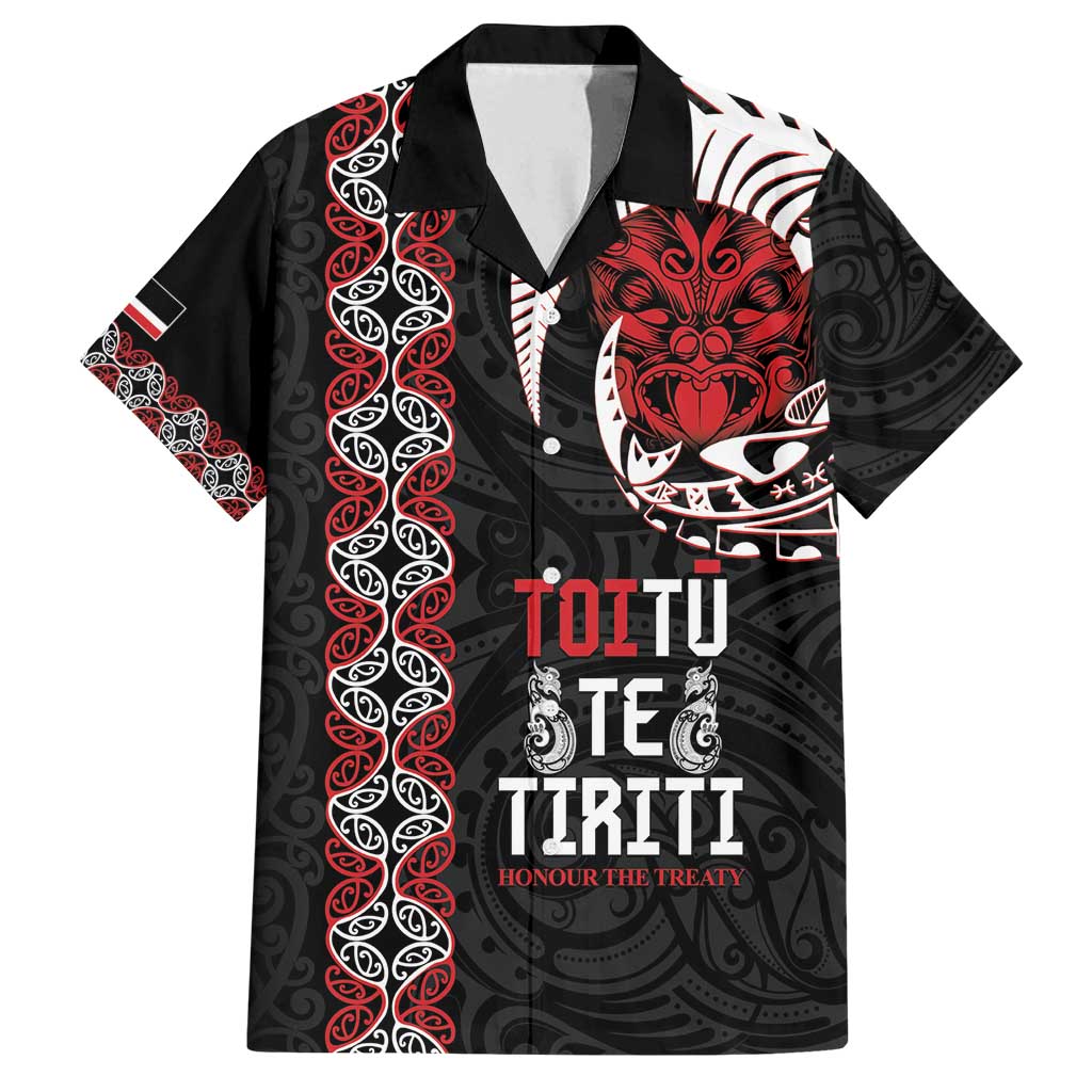 Aotearoa Toitu Te Tiriti Family Matching Long Sleeve Bodycon Dress and Hawaiian Shirt Honour The Treaty Maori Haka