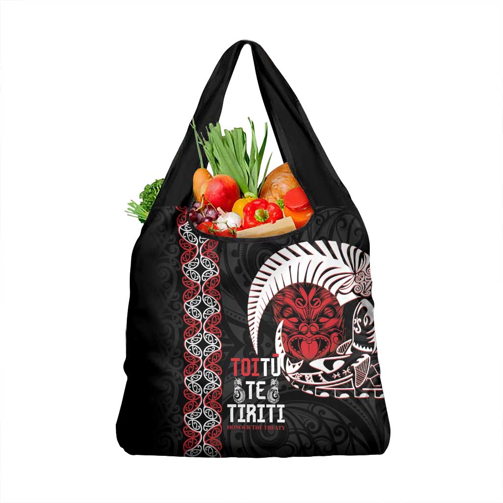 Aotearoa Toitu Te Tiriti Grocery Bag Honour The Treaty Maori Haka