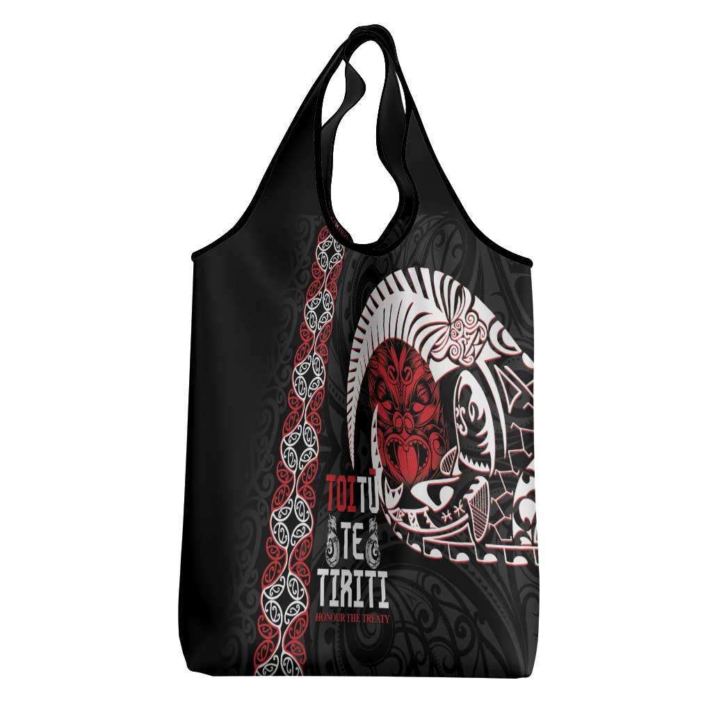 Aotearoa Toitu Te Tiriti Grocery Bag Honour The Treaty Maori Haka