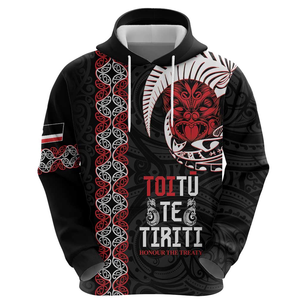 Aotearoa Toitu Te Tiriti Hoodie Honour The Treaty Maori Haka - Vibe Hoodie Shop