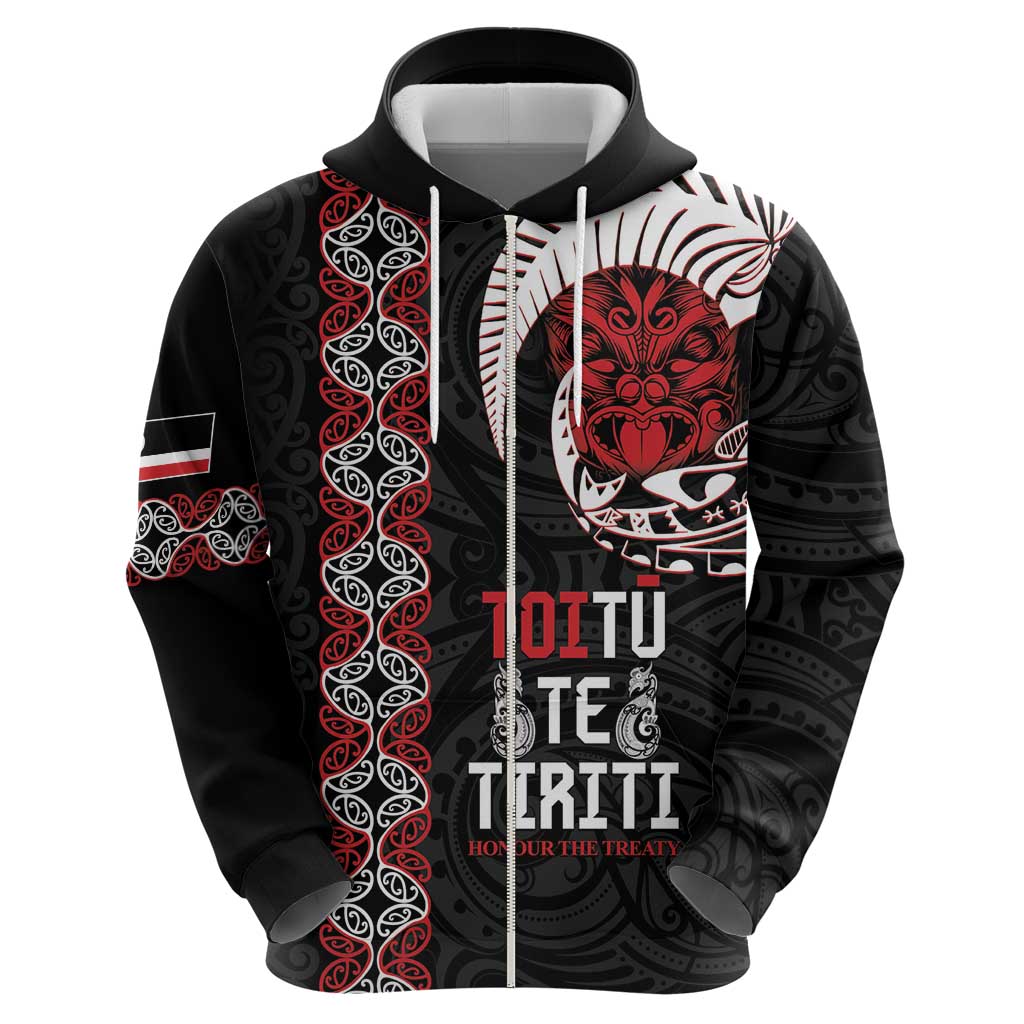 Aotearoa Toitu Te Tiriti Hoodie Honour The Treaty Maori Haka - Vibe Hoodie Shop