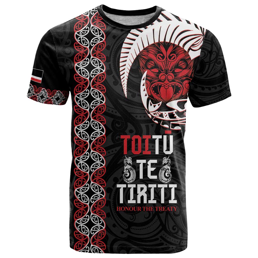 Aotearoa Toitu Te Tiriti T Shirt Honour The Treaty Maori Haka - Vibe Hoodie Shop