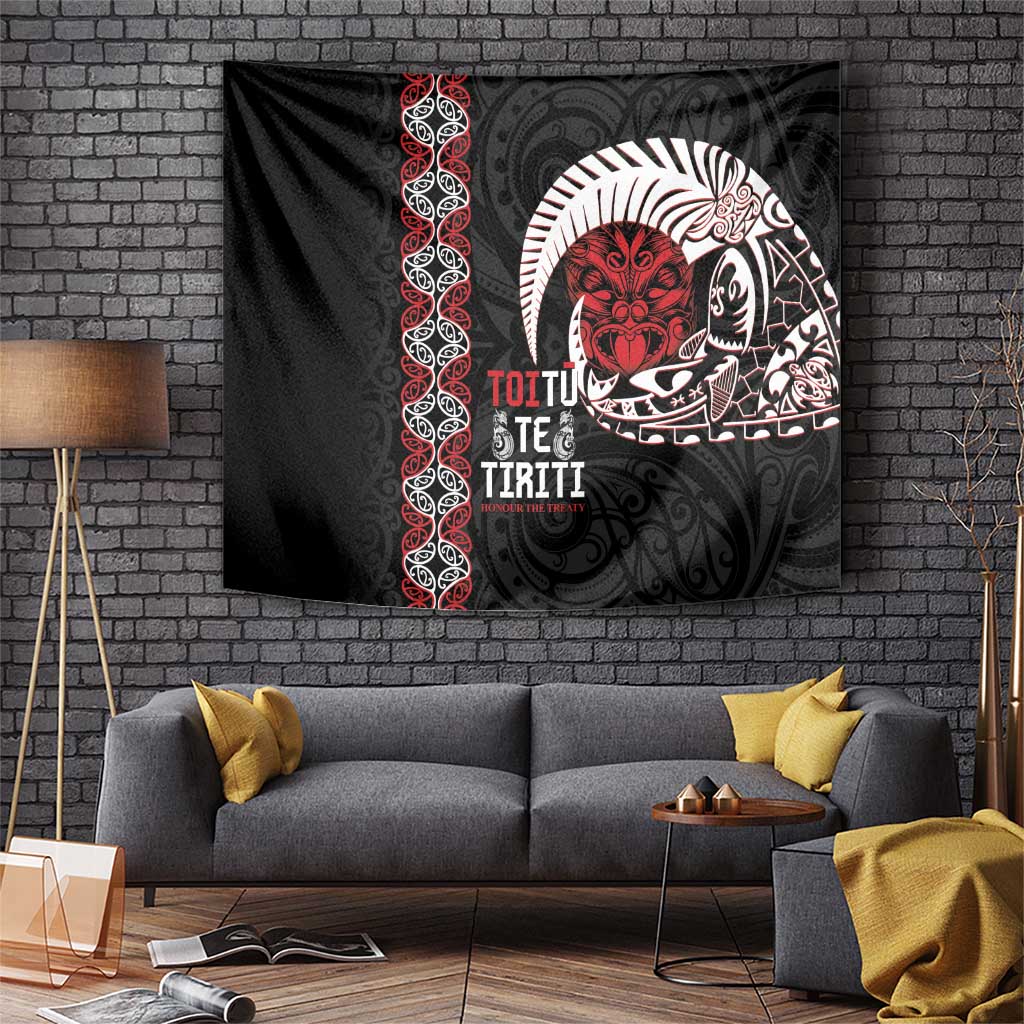 Aotearoa Toitu Te Tiriti Tapestry Honour The Treaty Maori Haka - Vibe Hoodie Shop