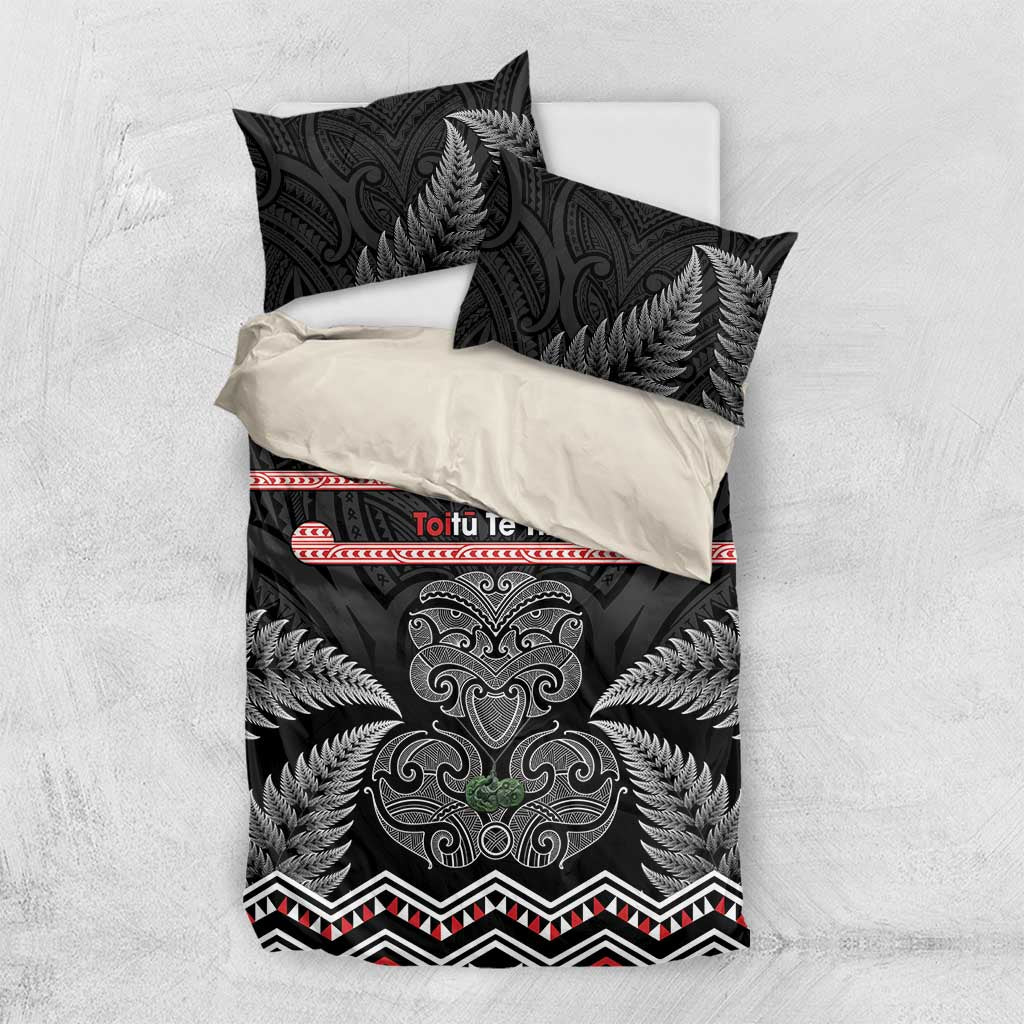 Aotearoa Toitu Te Tiriti Bedding Set Stand Together! Stand Stronger! - NZ Tiki - Vibe Hoodie Shop