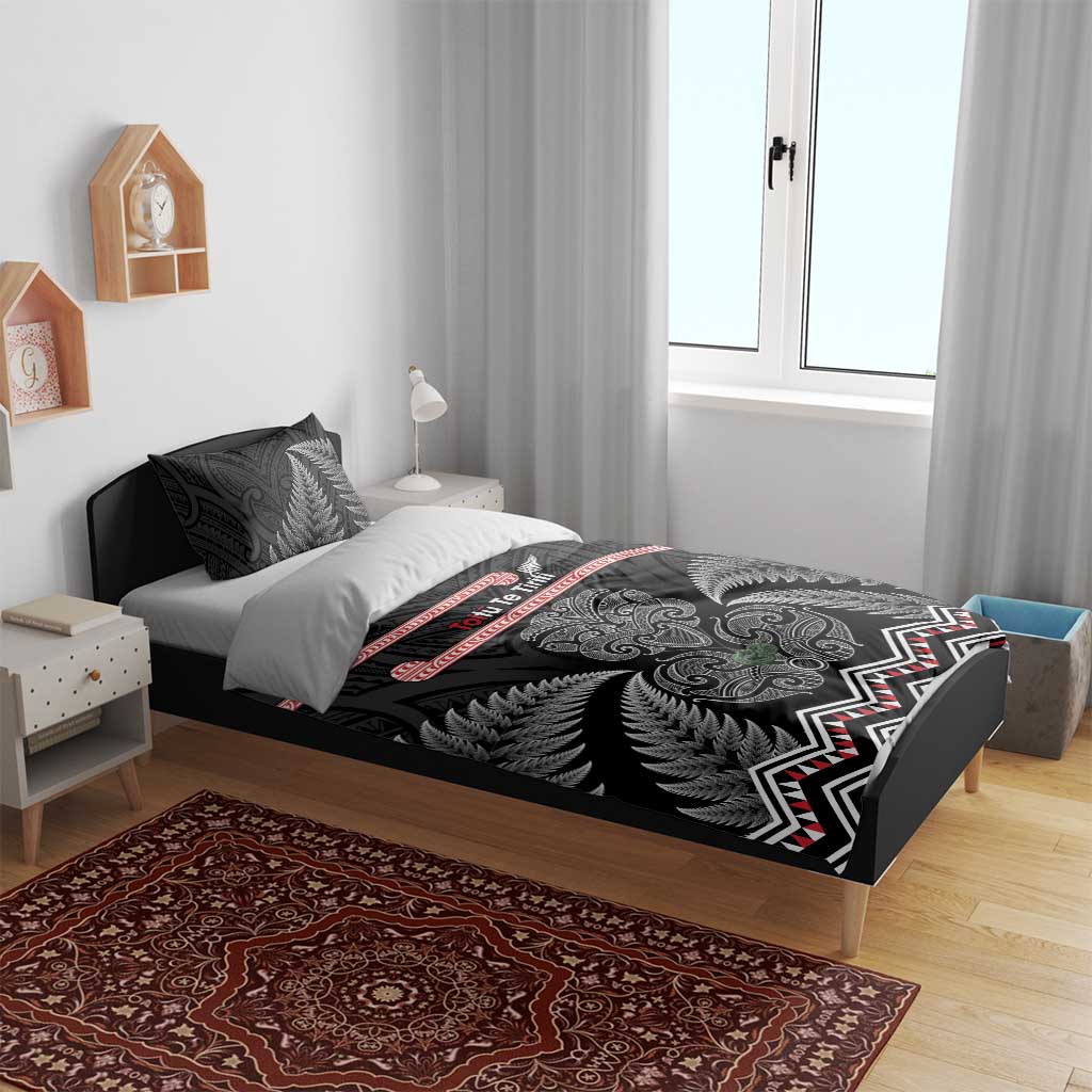 Aotearoa Toitu Te Tiriti Bedding Set Stand Together! Stand Stronger! - NZ Tiki - Vibe Hoodie Shop