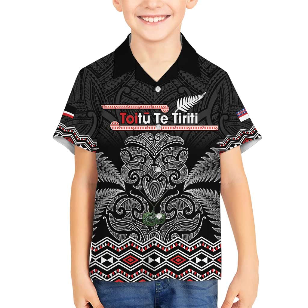 Aotearoa Toitu Te Tiriti Family Matching Long Sleeve Bodycon Dress and Hawaiian Shirt Stand Together! Stand Stronger! - NZ Tiki