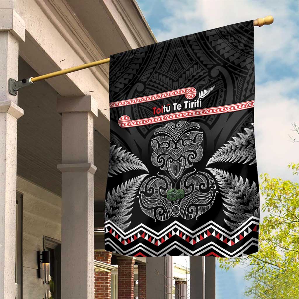 Aotearoa Toitu Te Tiriti Garden Flag Stand Together! Stand Stronger! - NZ Tiki - Vibe Hoodie Shop