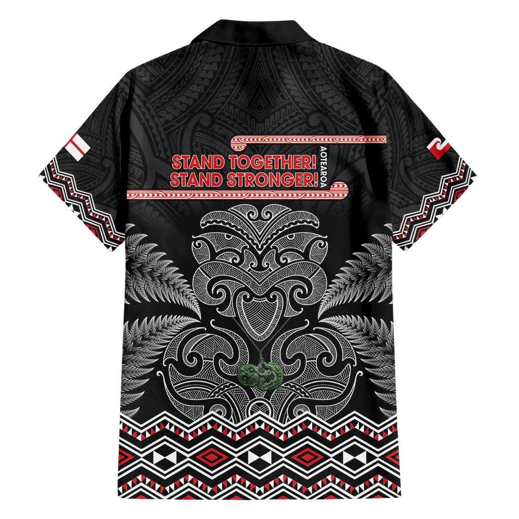 Aotearoa Toitu Te Tiriti Hawaiian Shirt Stand Together! Stand Stronger! - NZ Tiki - Vibe Hoodie Shop