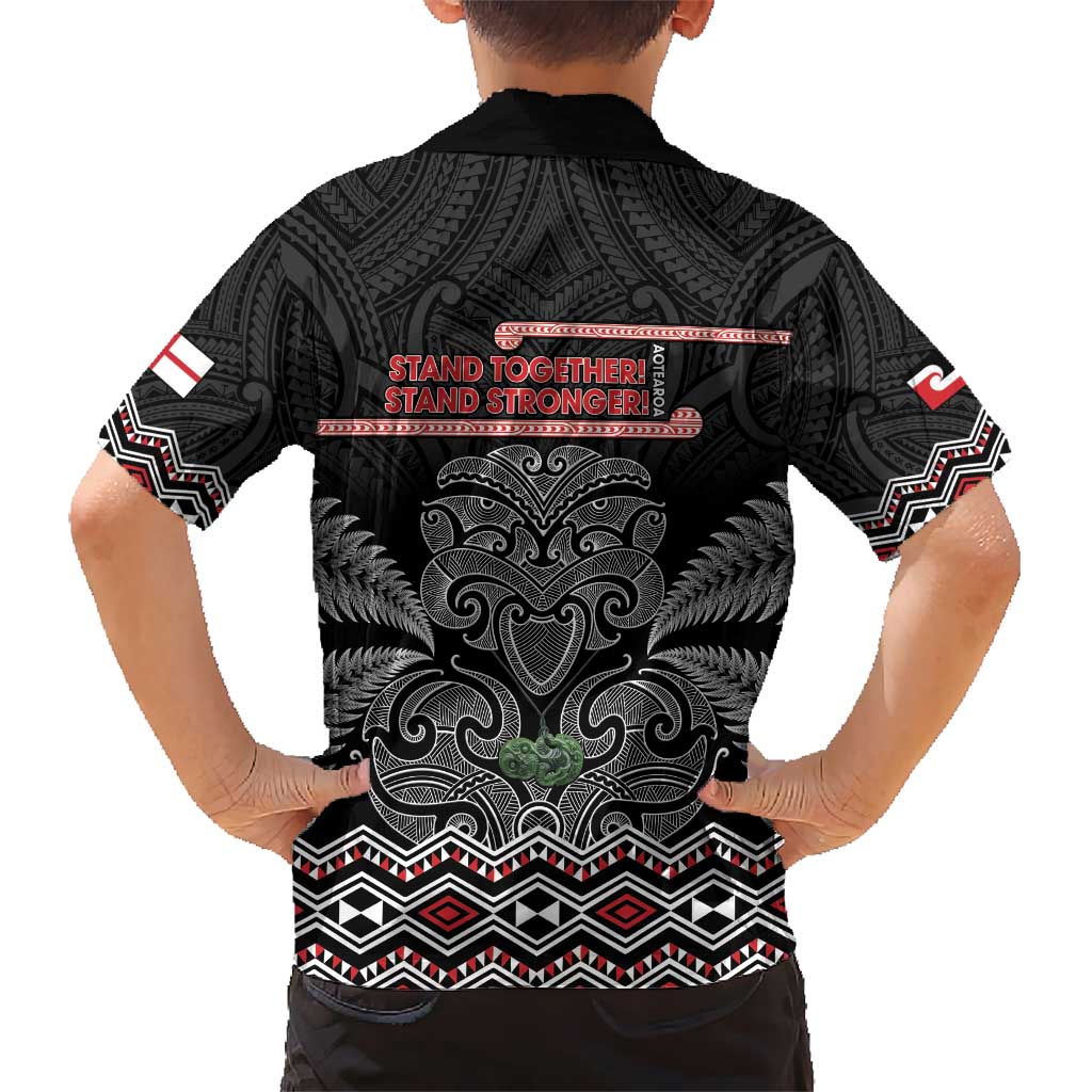 Aotearoa Toitu Te Tiriti Hawaiian Shirt Stand Together! Stand Stronger! - NZ Tiki - Vibe Hoodie Shop