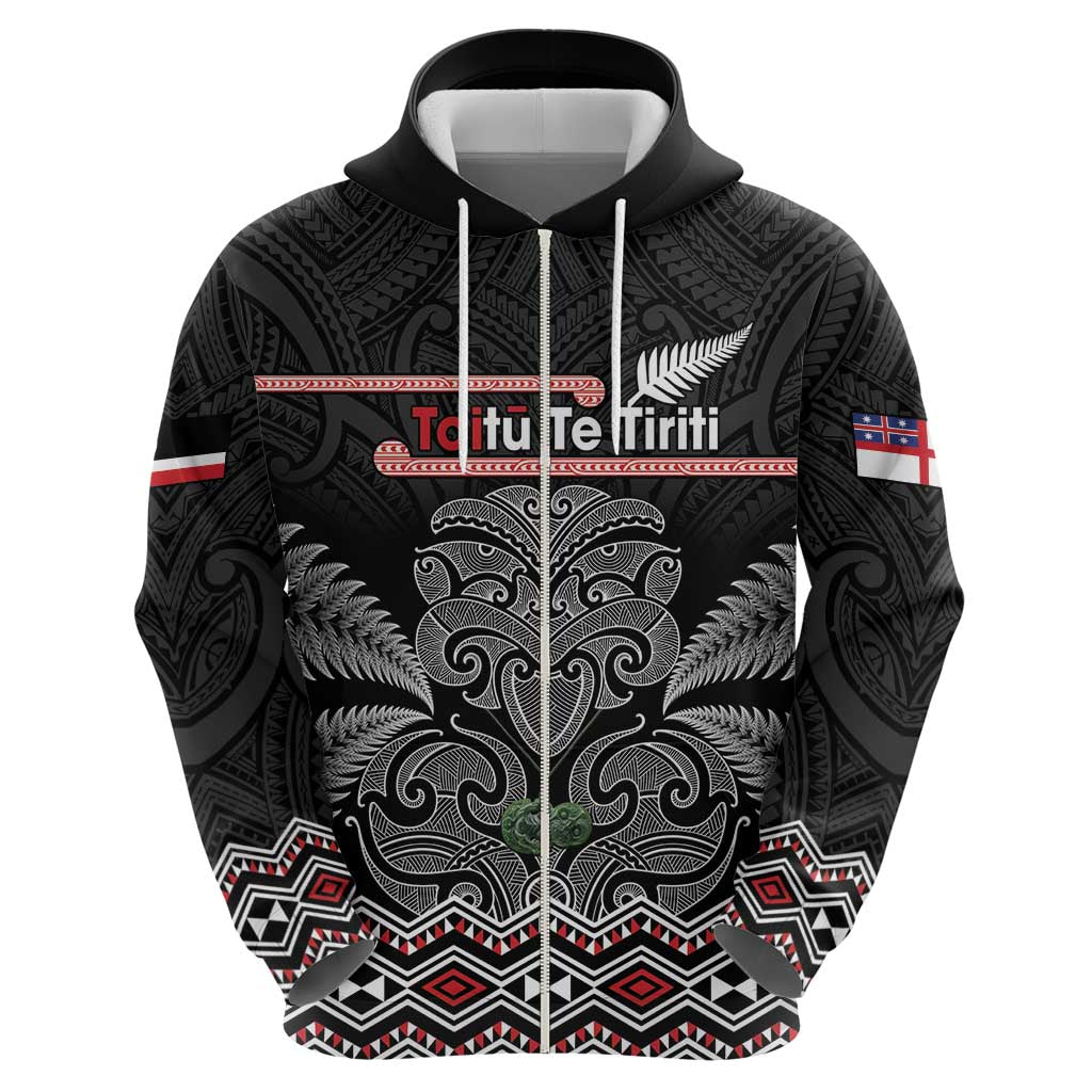 Aotearoa Toitu Te Tiriti Hoodie Stand Together! Stand Stronger! - NZ Tiki - Vibe Hoodie Shop