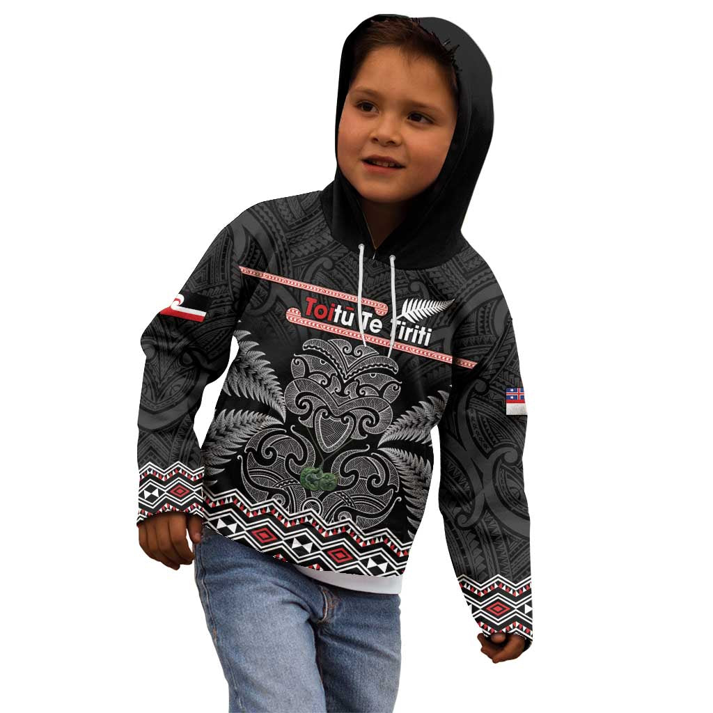 Aotearoa Toitu Te Tiriti Kid Hoodie Stand Together! Stand Stronger! - NZ Tiki - Vibe Hoodie Shop