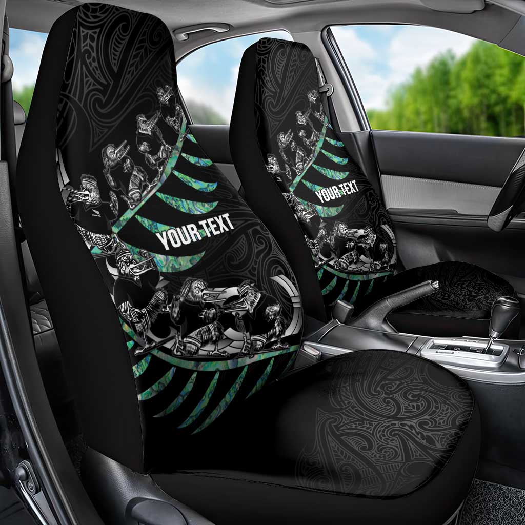 Custom New Zealand Silver Fern Rugby Car Seat Cover Aotearoa Kiwi Maori Pattern - Vibe Hoodie Shop