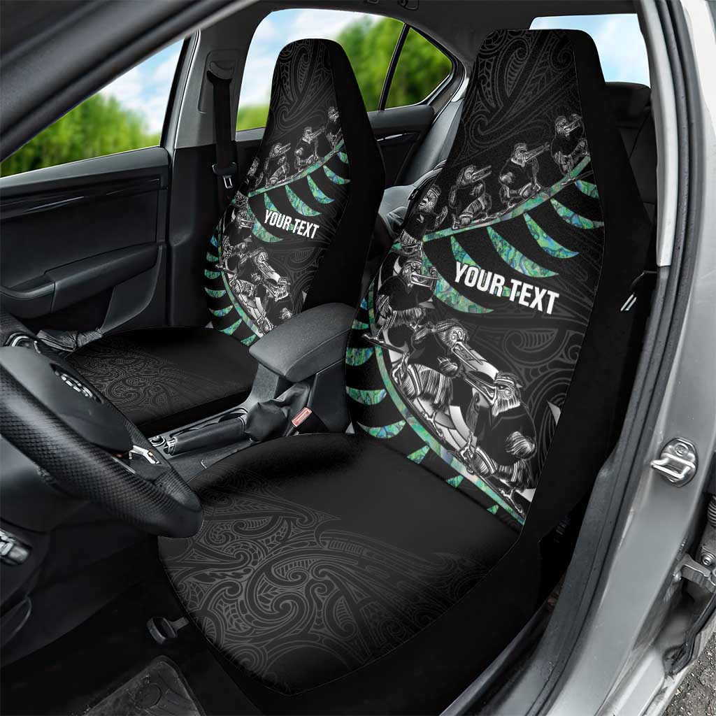 Custom New Zealand Silver Fern Rugby Car Seat Cover Aotearoa Kiwi Maori Pattern - Vibe Hoodie Shop