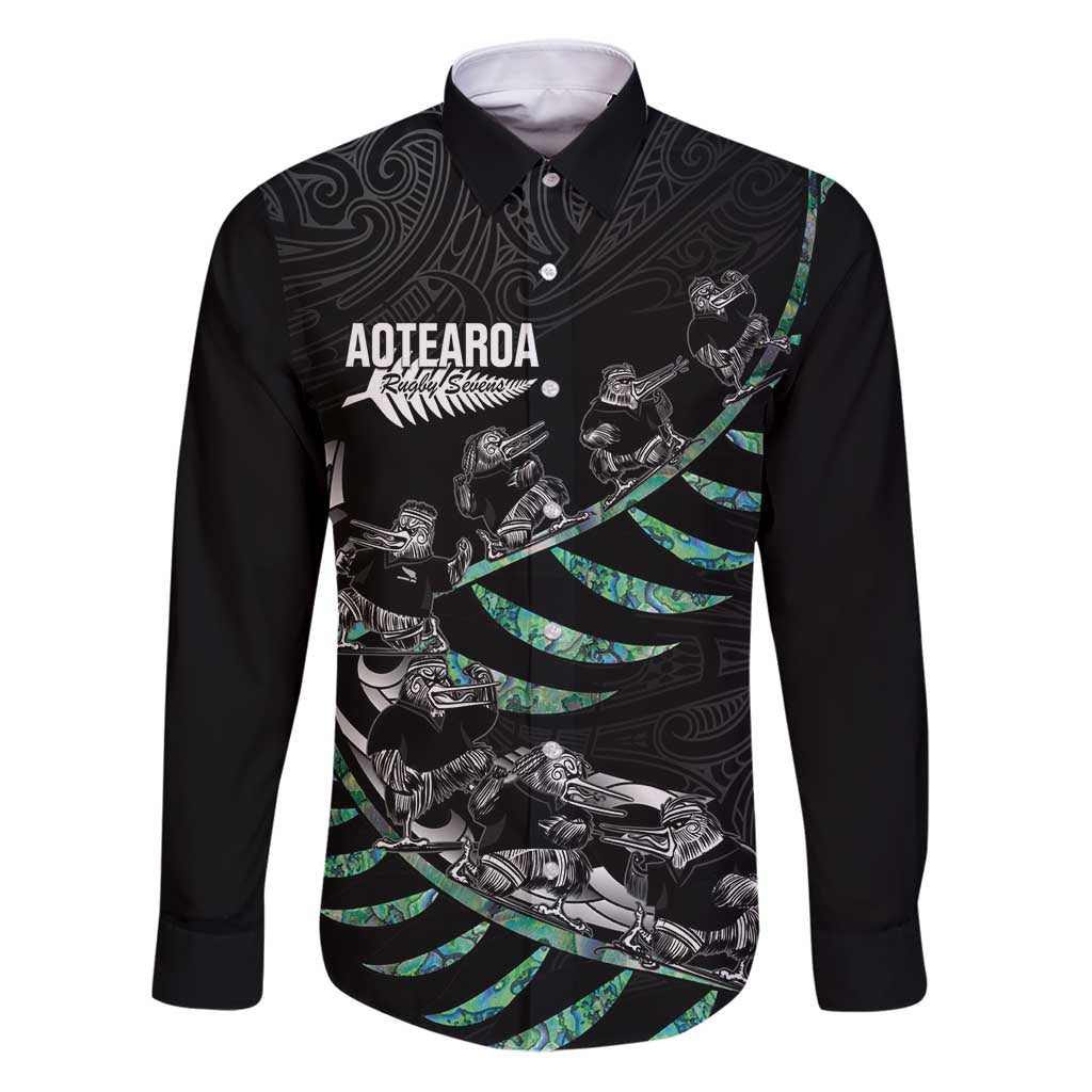 Custom New Zealand Silver Fern Rugby Family Matching Puletasi and Hawaiian Shirt Aotearoa Kiwi Maori Pattern