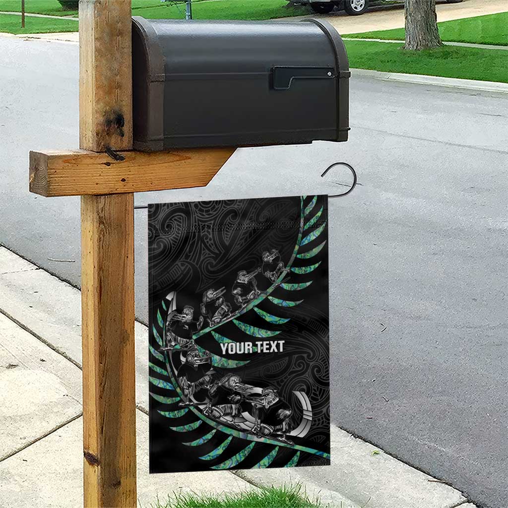 Custom New Zealand Silver Fern Rugby Garden Flag Aotearoa Kiwi Maori Pattern - Vibe Hoodie Shop