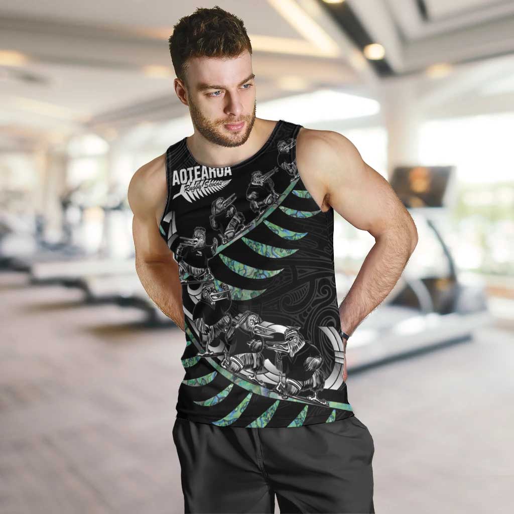 Custom New Zealand Silver Fern Rugby Men Tank Top Aotearoa Kiwi Maori Pattern - Vibe Hoodie Shop