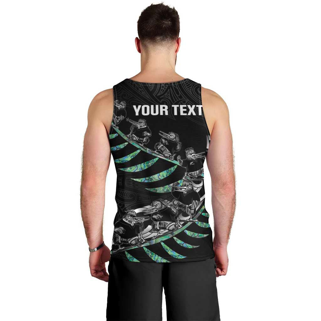 Custom New Zealand Silver Fern Rugby Men Tank Top Aotearoa Kiwi Maori Pattern - Vibe Hoodie Shop