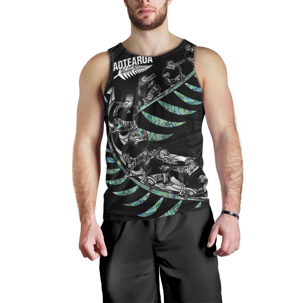 Custom New Zealand Silver Fern Rugby Men Tank Top Aotearoa Kiwi Maori Pattern - Vibe Hoodie Shop