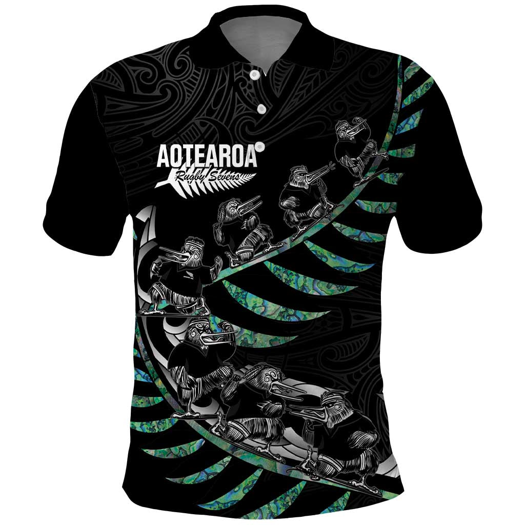 Custom New Zealand Silver Fern Rugby Polo Shirt Aotearoa Kiwi Maori Pattern - Vibe Hoodie Shop