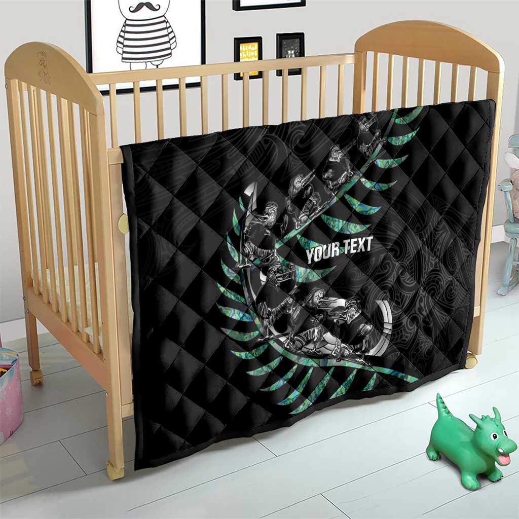 Custom New Zealand Silver Fern Rugby Quilt Aotearoa Kiwi Maori Pattern - Vibe Hoodie Shop