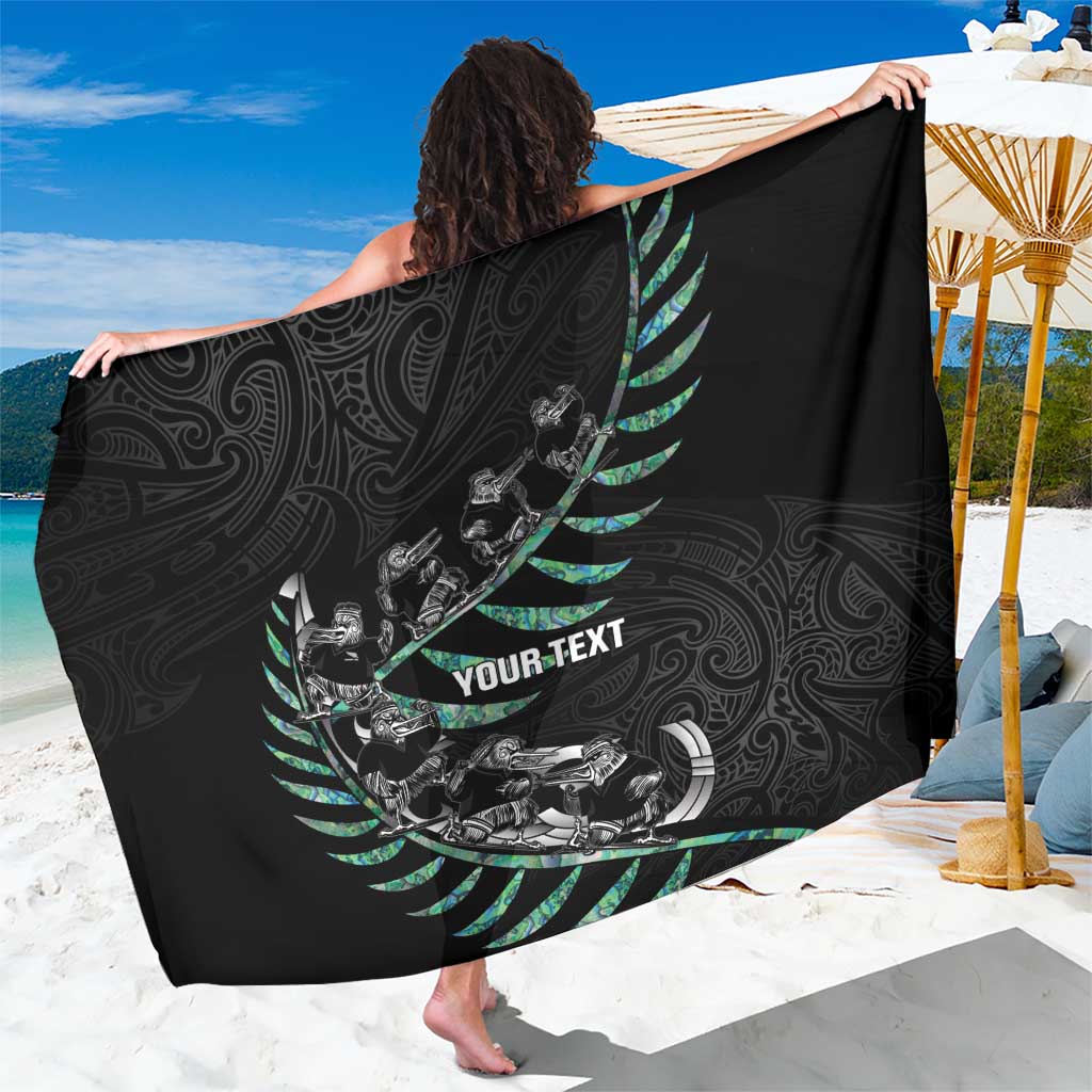 Custom New Zealand Silver Fern Rugby Sarong Aotearoa Kiwi Maori Pattern - Vibe Hoodie Shop