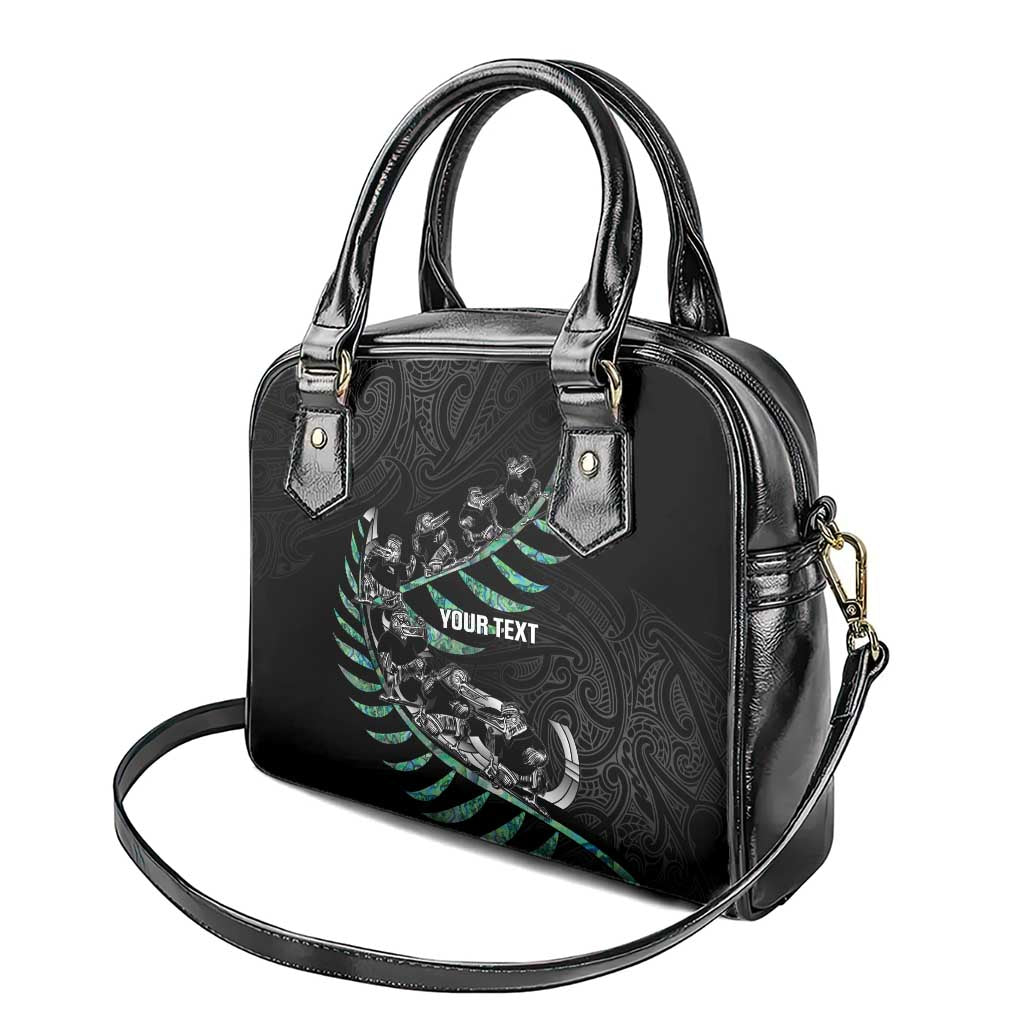 Custom New Zealand Silver Fern Rugby Shoulder Handbag Aotearoa Kiwi Maori Pattern - Vibe Hoodie Shop