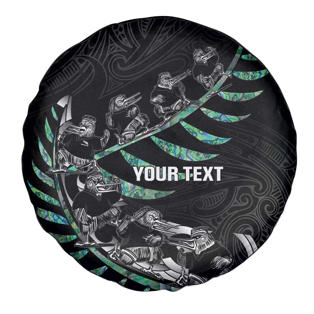 Custom New Zealand Silver Fern Rugby Spare Tire Cover Aotearoa Kiwi Maori Pattern - Vibe Hoodie Shop