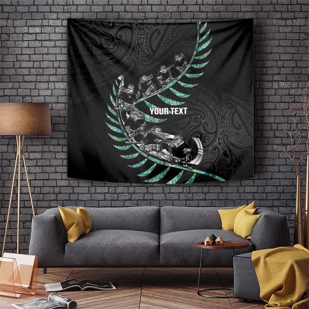 Custom New Zealand Silver Fern Rugby Tapestry Aotearoa Kiwi Maori Pattern - Vibe Hoodie Shop