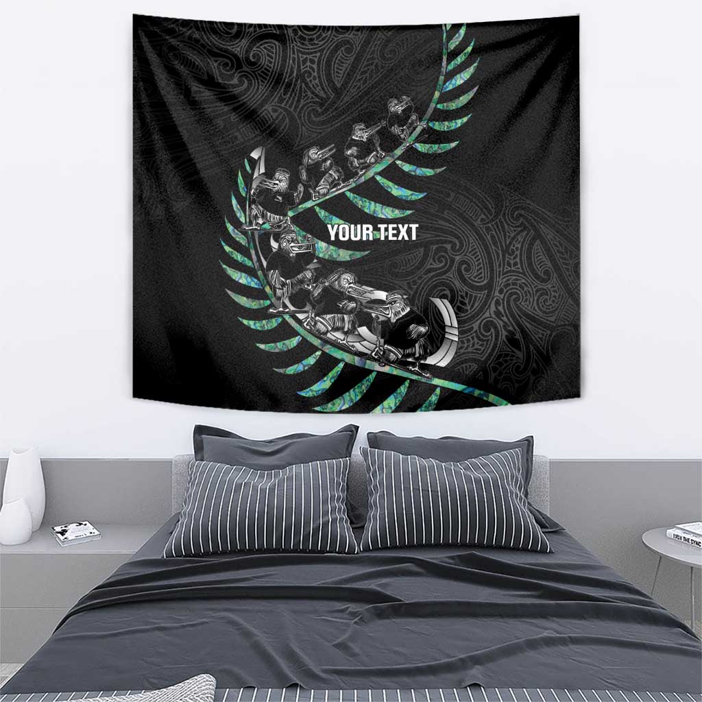 Custom New Zealand Silver Fern Rugby Tapestry Aotearoa Kiwi Maori Pattern - Vibe Hoodie Shop