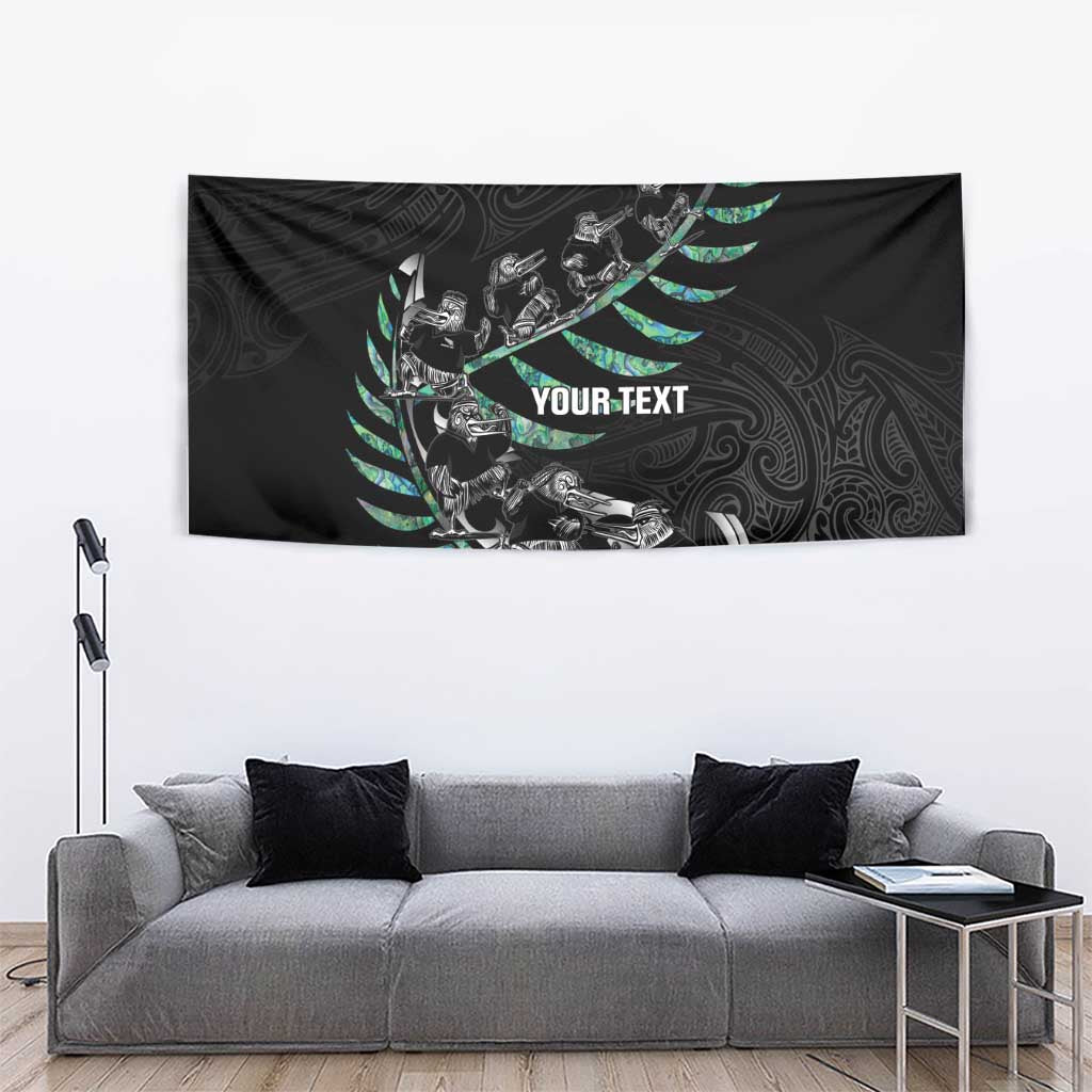 Custom New Zealand Silver Fern Rugby Tapestry Aotearoa Kiwi Maori Pattern - Vibe Hoodie Shop