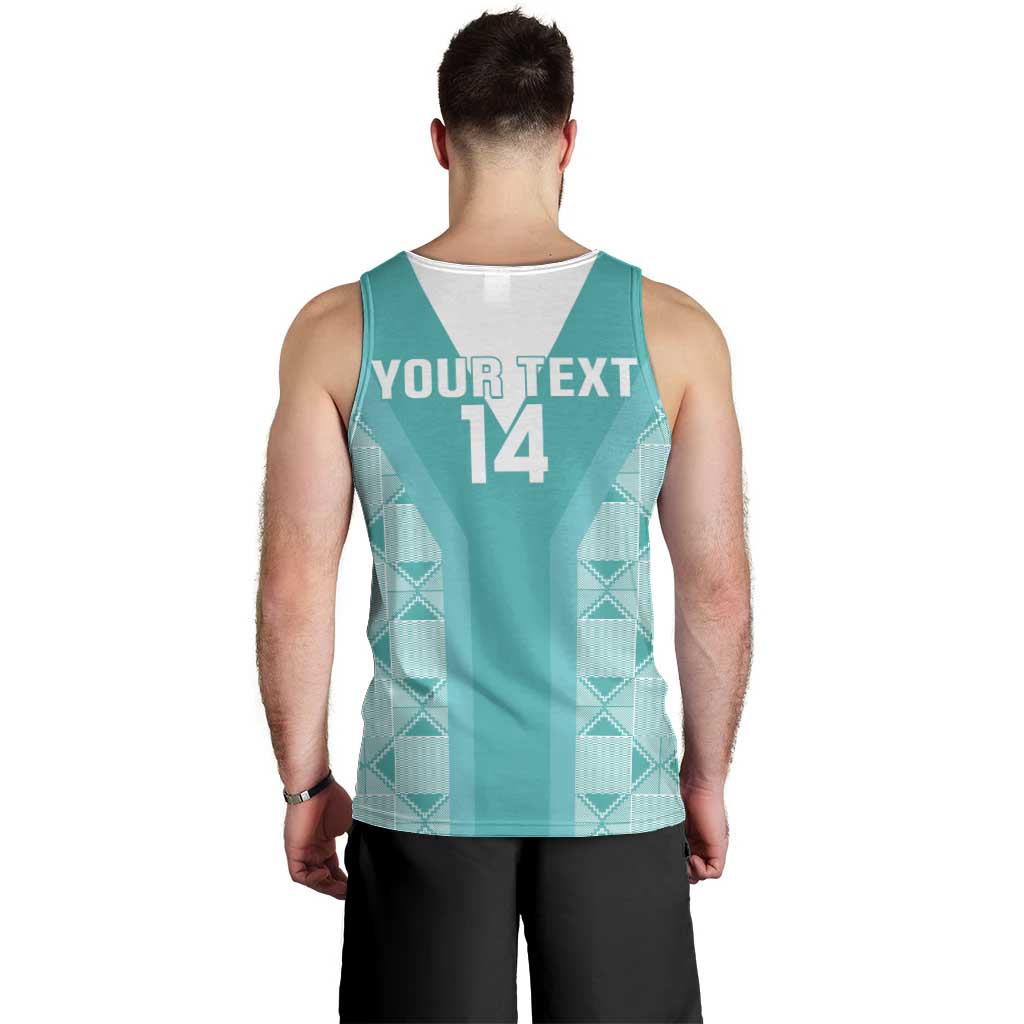 Custom South Africa Rugby Men Tank Top Go Champions Springboks - Teal Version - Vibe Hoodie Shop