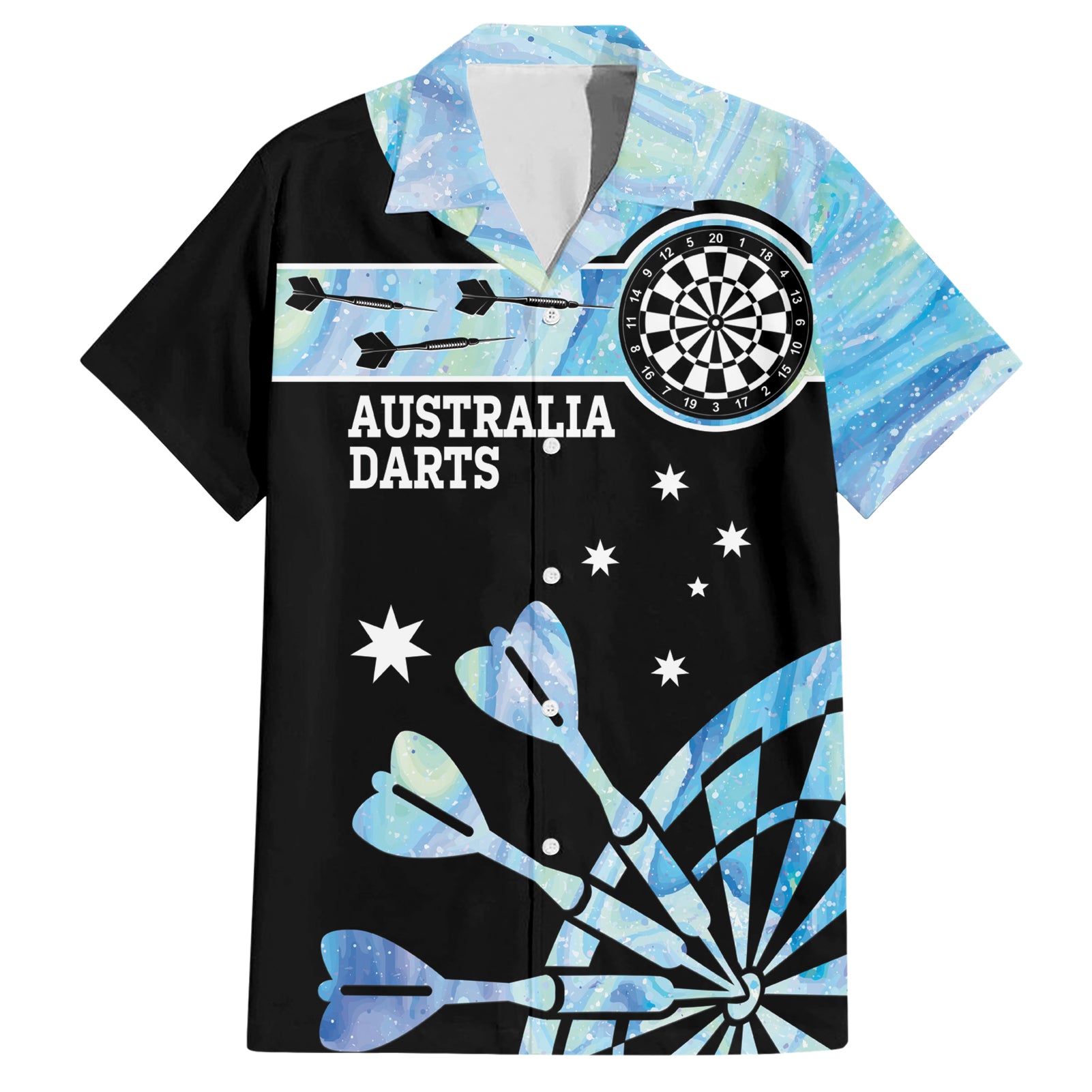 Personalised Australia Darts Opal Vibes Hawaiian Shirt - Vibe Hoodie Shop