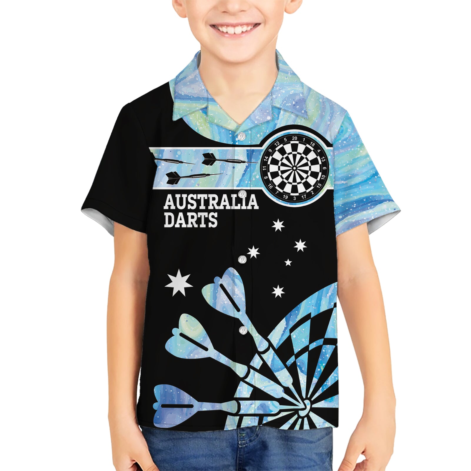 Personalised Australia Darts Opal Vibes Hawaiian Shirt - Vibe Hoodie Shop