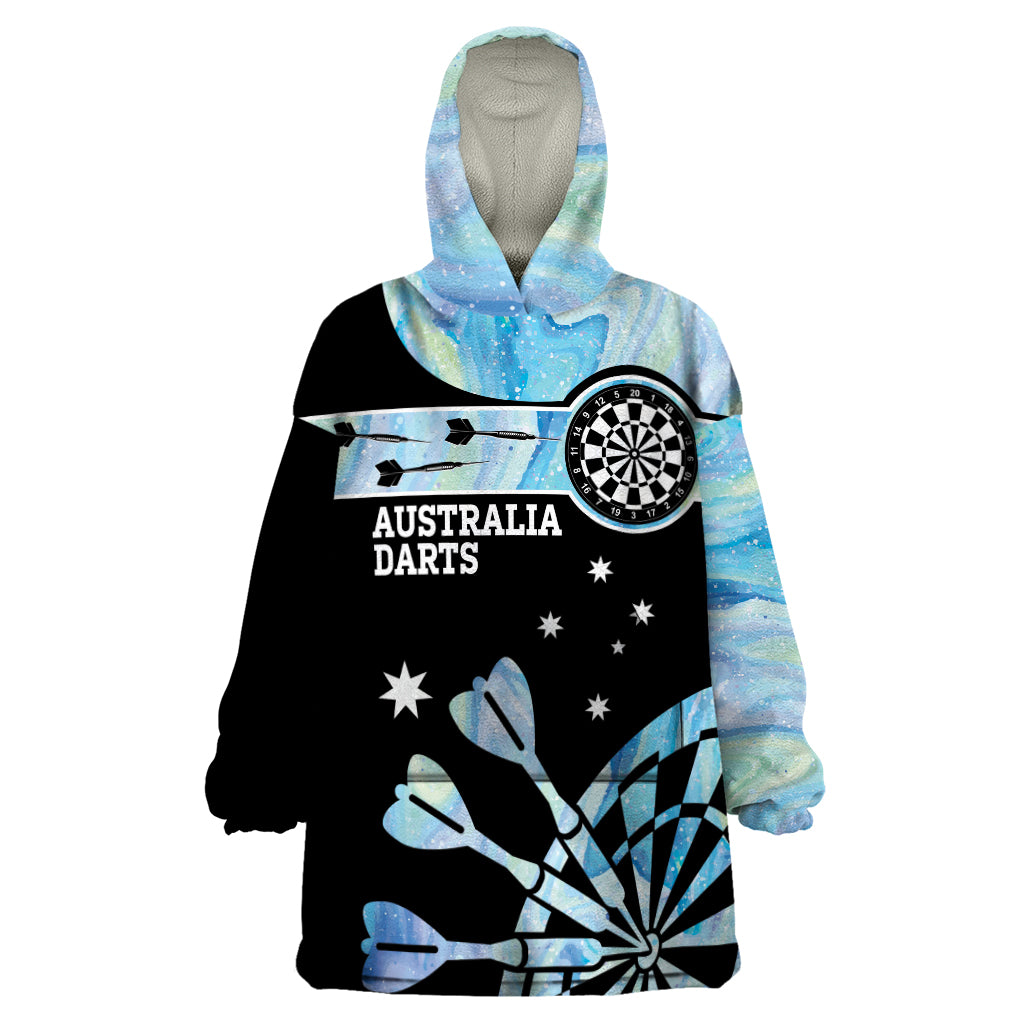 Personalised Australia Darts Opal Vibes Wearable Blanket Hoodie - Vibe Hoodie Shop