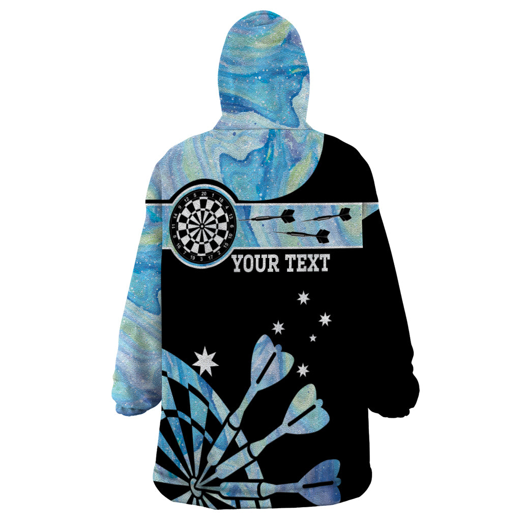 Personalised Australia Darts Opal Vibes Wearable Blanket Hoodie - Vibe Hoodie Shop